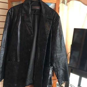 Men’s leather blazer